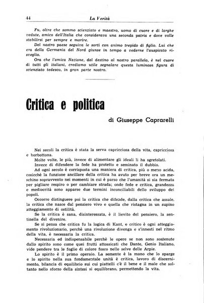 La verita rivista mensile di politica