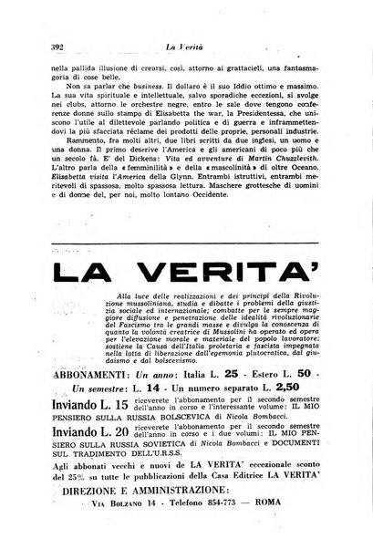 La verita rivista mensile di politica