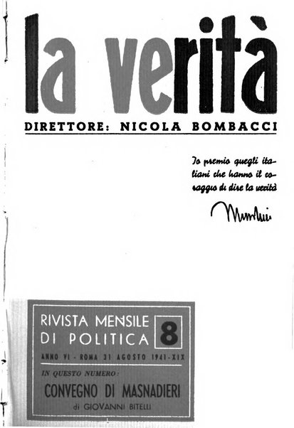 La verita rivista mensile di politica