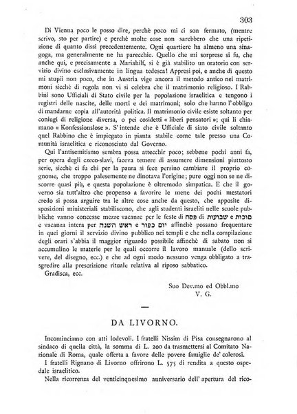 Il vessillo israelitico rivista mensile per la storia, la scienza e lo spirito del giudaismo