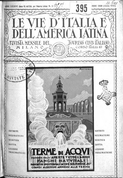 Le vie d'Italia e dell'America latina rivista mensile del Touring club italiano