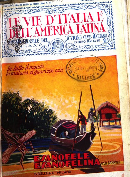 Le vie d'Italia e dell'America latina rivista mensile del Touring club italiano