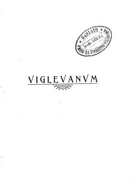 Viglevanum rivista della Società vigevanese di lettere storia ed arte