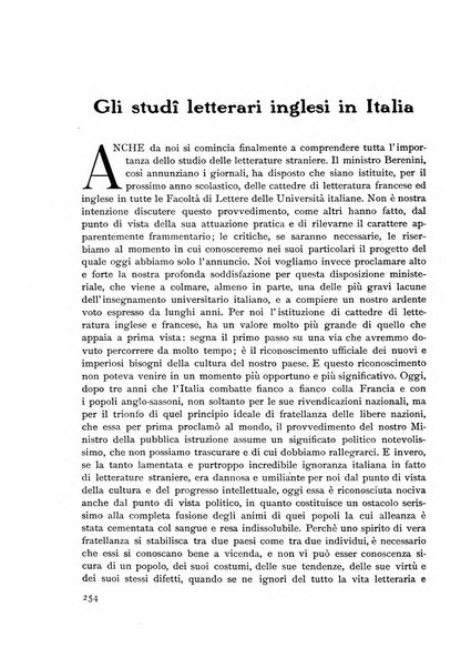 La vita britannica rivista bimestrale edita dall'Istituto britannico di Firenze