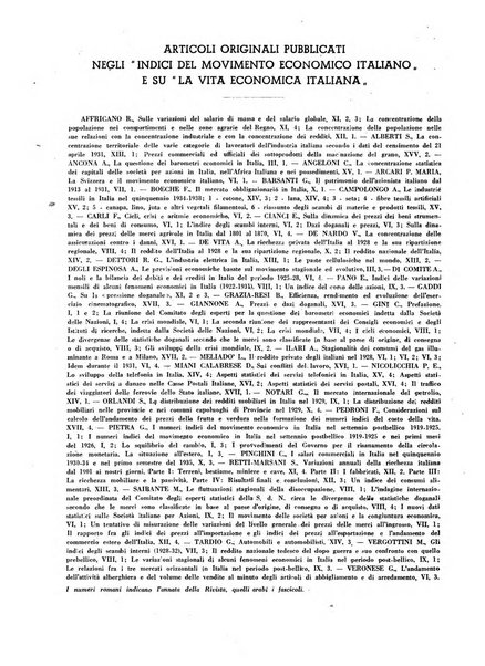 La vita economica italiana indici del movimento economico d'Italia