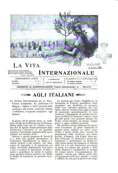 La vita internazionale rassegna quindicinale