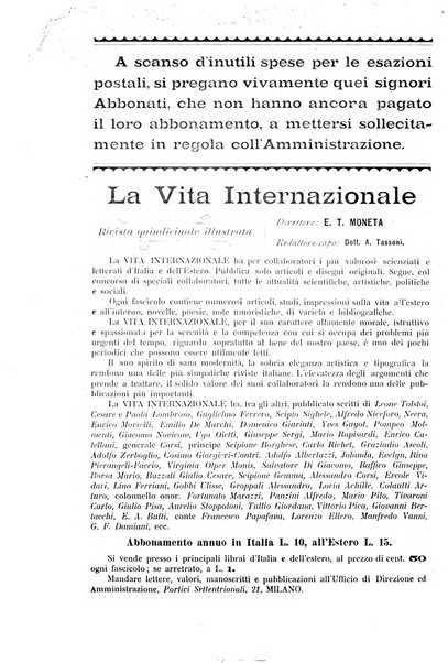 La vita internazionale rassegna quindicinale