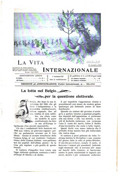 La vita internazionale rassegna quindicinale