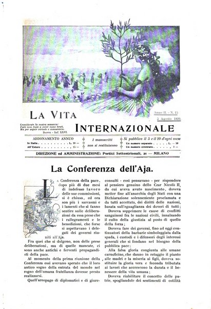 La vita internazionale rassegna quindicinale