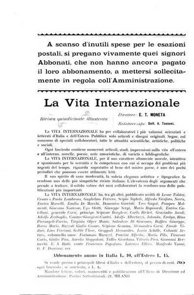 La vita internazionale rassegna quindicinale