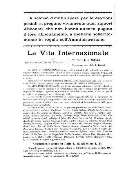 La vita internazionale rassegna quindicinale