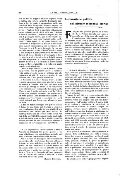 La vita internazionale rassegna quindicinale