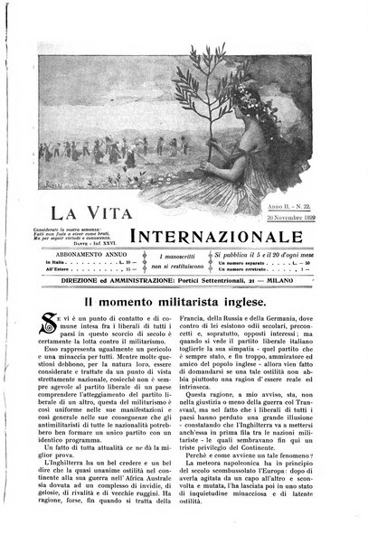 La vita internazionale rassegna quindicinale