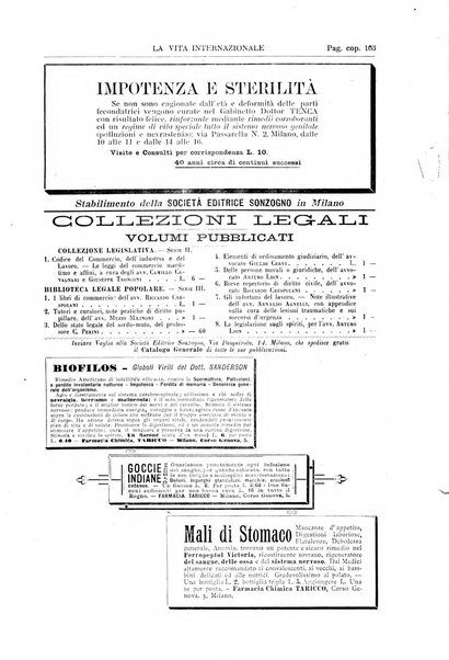 La vita internazionale rassegna quindicinale