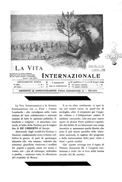 La vita internazionale rassegna quindicinale