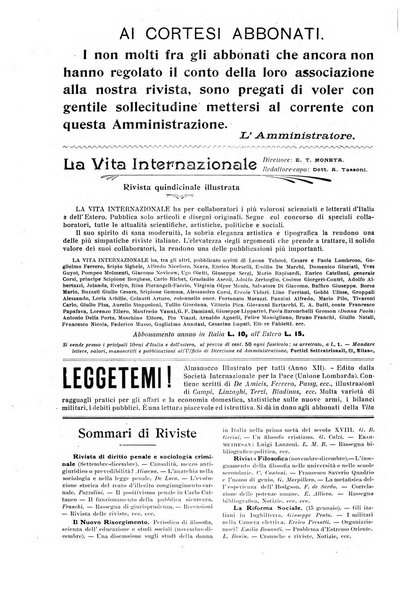 La vita internazionale rassegna quindicinale