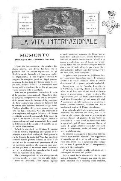 La vita internazionale rassegna quindicinale