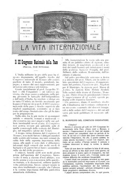 La vita internazionale rassegna quindicinale