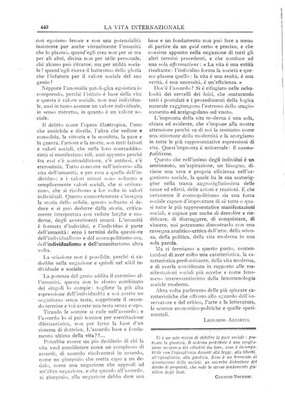 La vita internazionale rassegna quindicinale