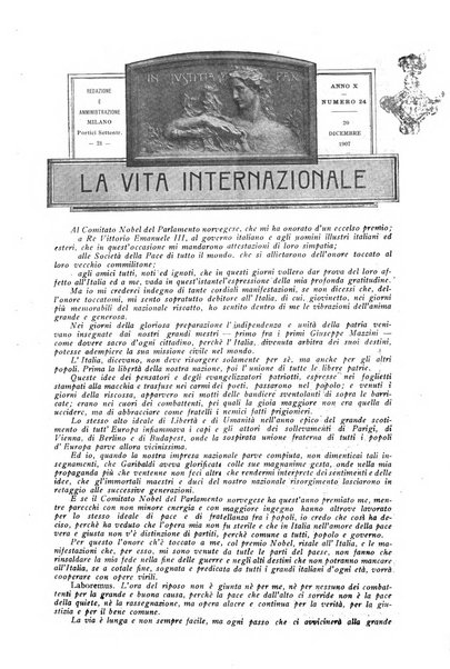 La vita internazionale rassegna quindicinale