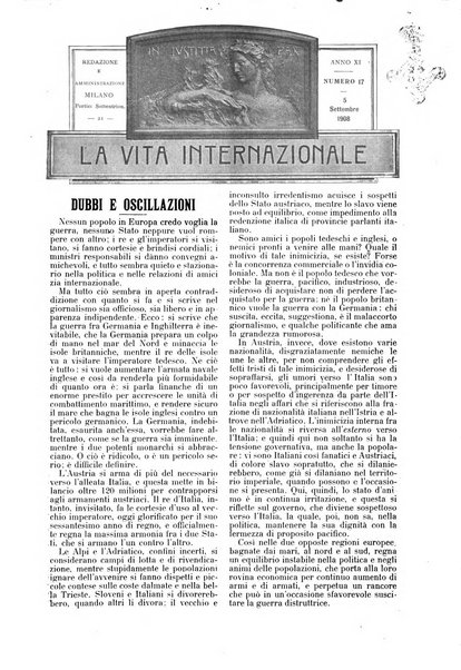 La vita internazionale rassegna quindicinale