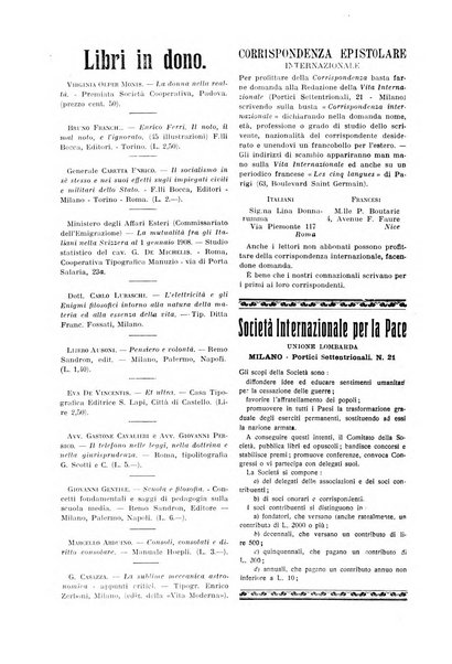 La vita internazionale rassegna quindicinale