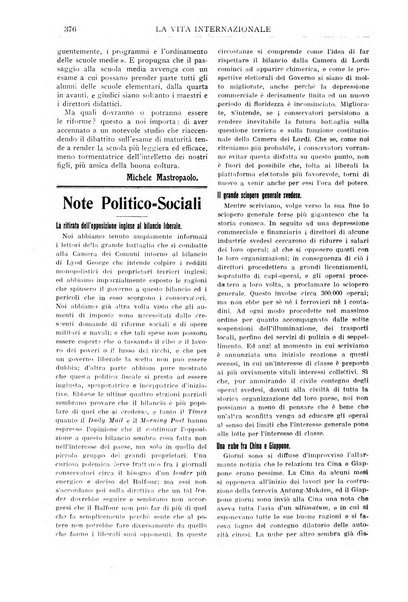 La vita internazionale rassegna quindicinale