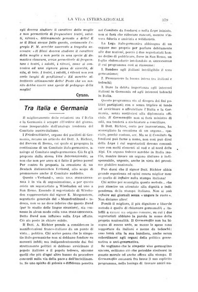 La vita internazionale rassegna quindicinale