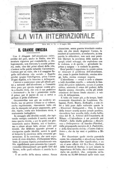 La vita internazionale rassegna quindicinale