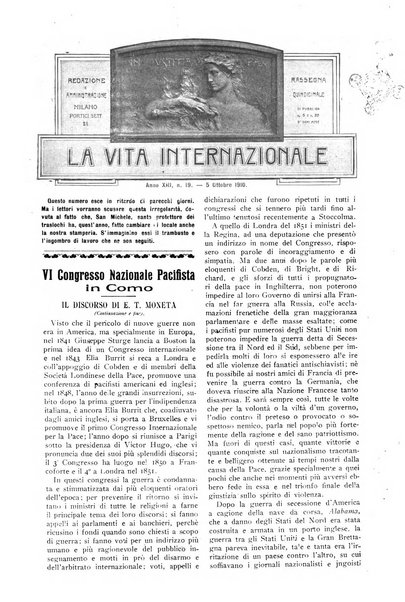 La vita internazionale rassegna quindicinale