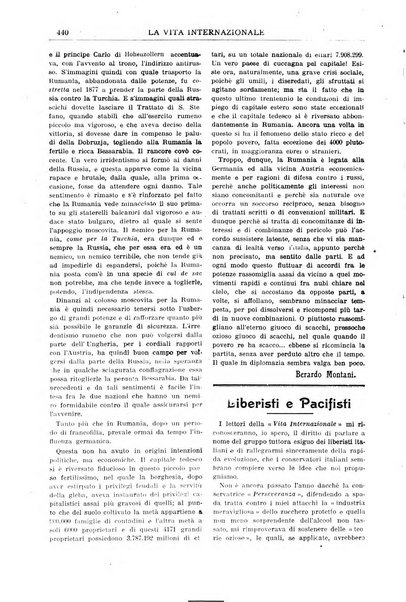 La vita internazionale rassegna quindicinale