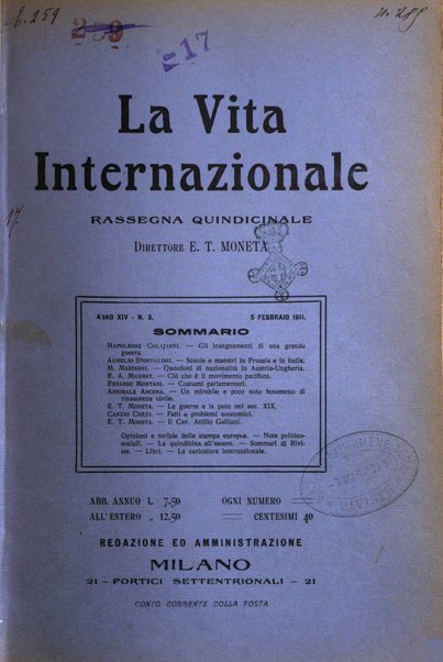 La vita internazionale rassegna quindicinale