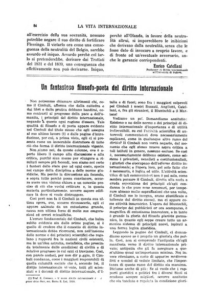 La vita internazionale rassegna quindicinale