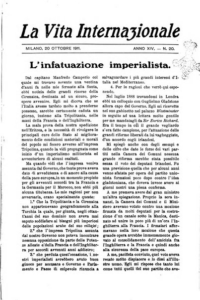 La vita internazionale rassegna quindicinale