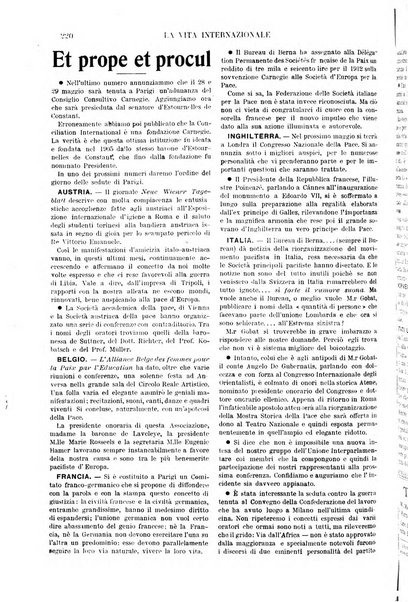 La vita internazionale rassegna quindicinale