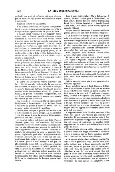 La vita internazionale rassegna quindicinale