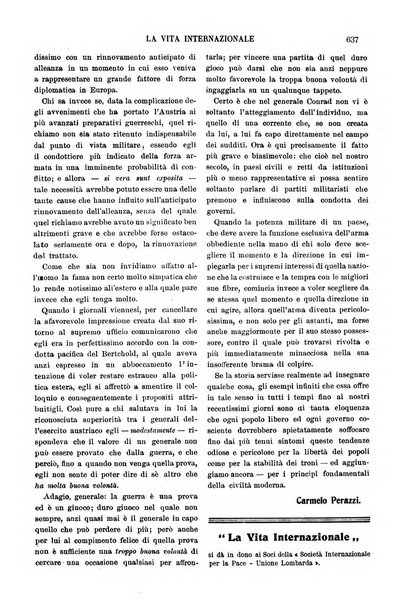 La vita internazionale rassegna quindicinale