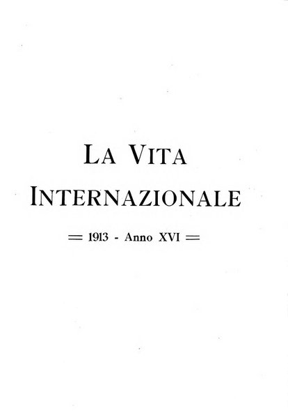 La vita internazionale rassegna quindicinale