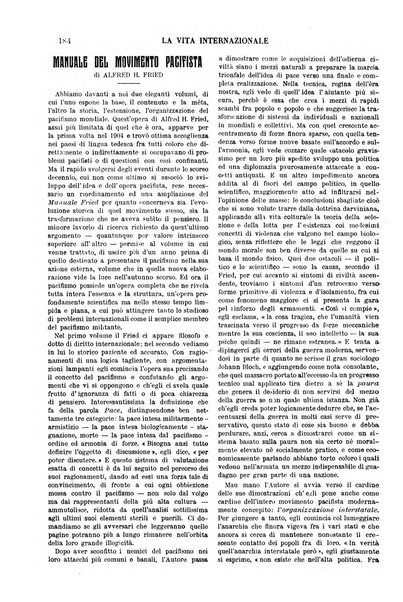 La vita internazionale rassegna quindicinale