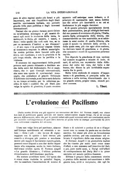 La vita internazionale rassegna quindicinale