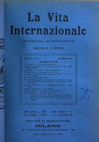 La vita internazionale rassegna quindicinale