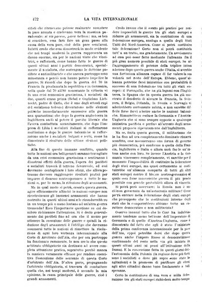 La vita internazionale rassegna quindicinale