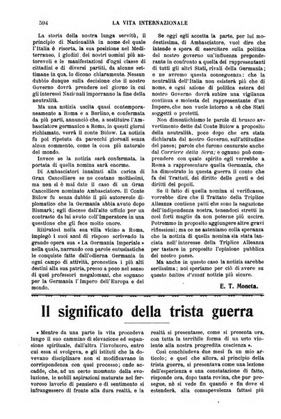 La vita internazionale rassegna quindicinale