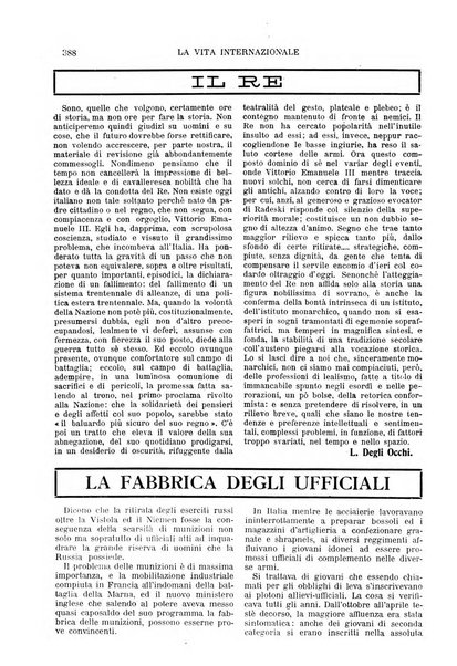 La vita internazionale rassegna quindicinale