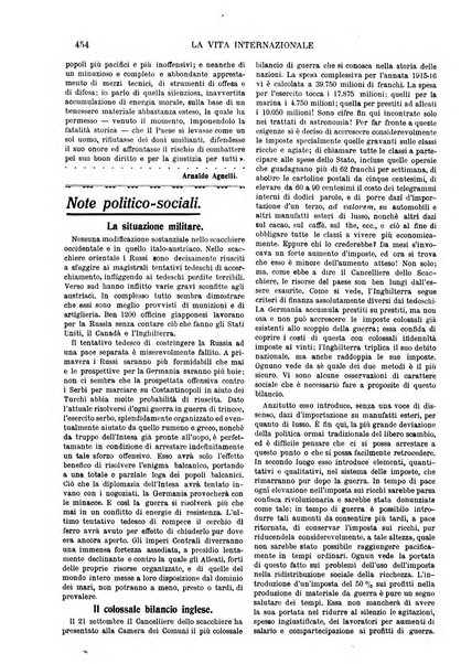 La vita internazionale rassegna quindicinale