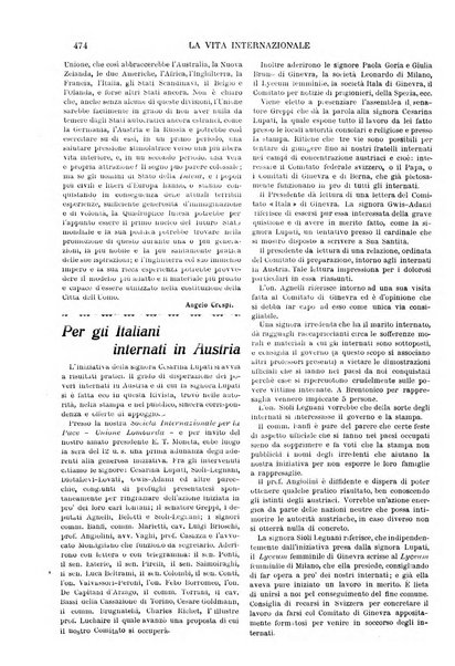 La vita internazionale rassegna quindicinale