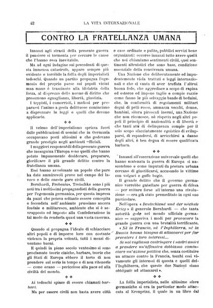 La vita internazionale rassegna quindicinale