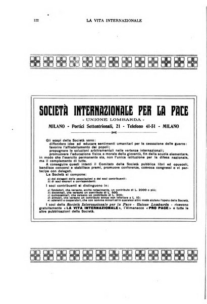 La vita internazionale rassegna quindicinale