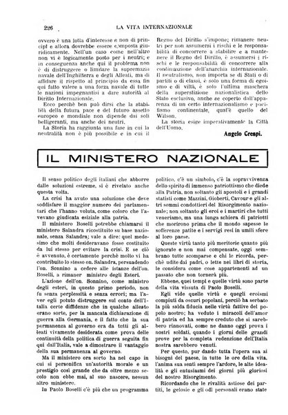 La vita internazionale rassegna quindicinale