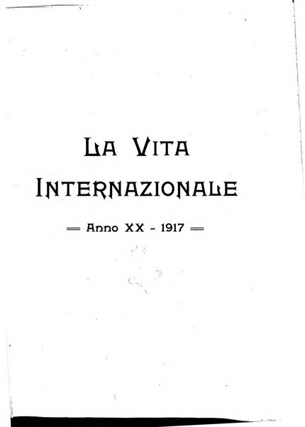 La vita internazionale rassegna quindicinale